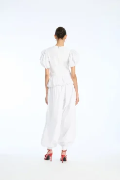 Top W/ Puffsleeves Bright White