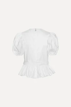 Top W/ Puffsleeves Bright White