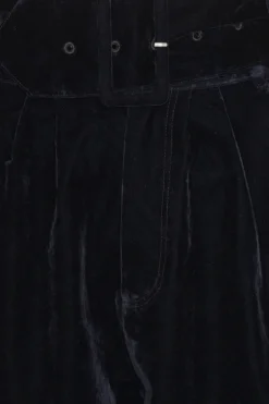 Velvet Carrot Pants Dark Blue