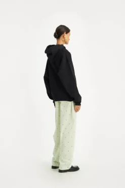 Washed Heavy Sweat Hoodie Black