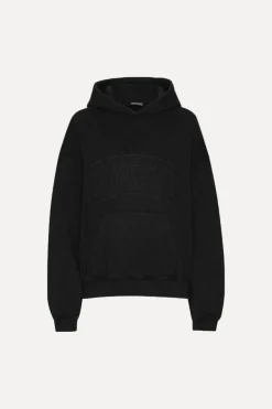 Washed Heavy Sweat Hoodie Black